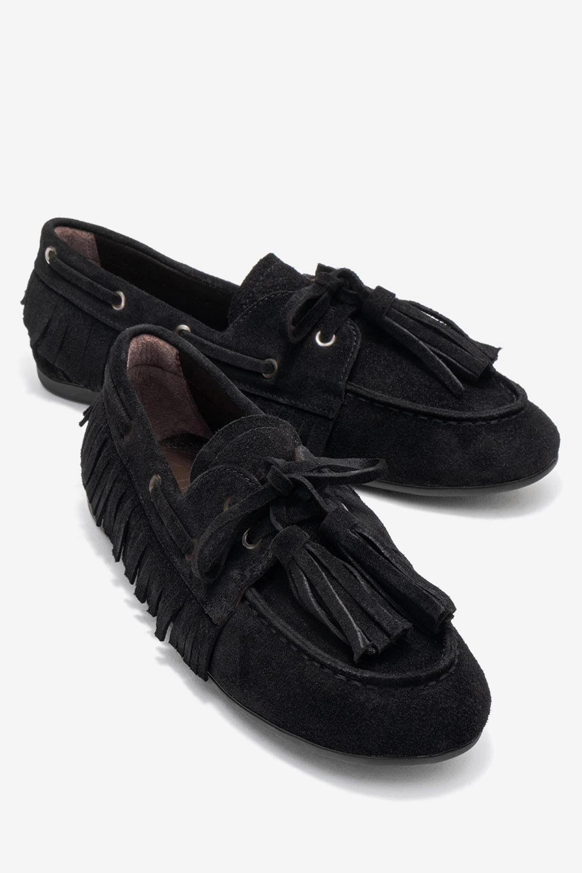 Forever & Always Womens Fenora Leather Tassel Loafers