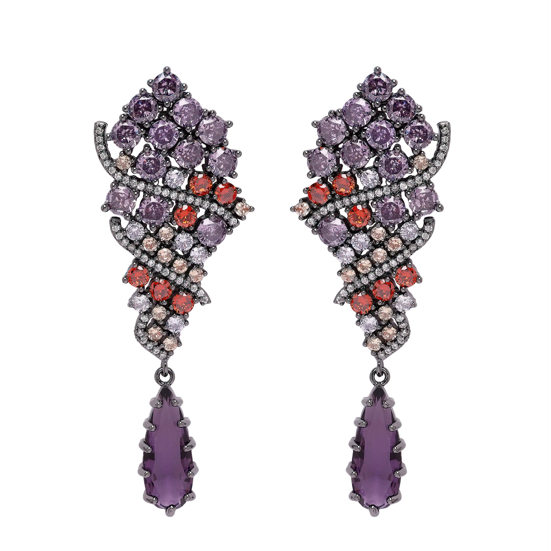 AGP PARIS Womens Diva Contemporary Drop Earrings