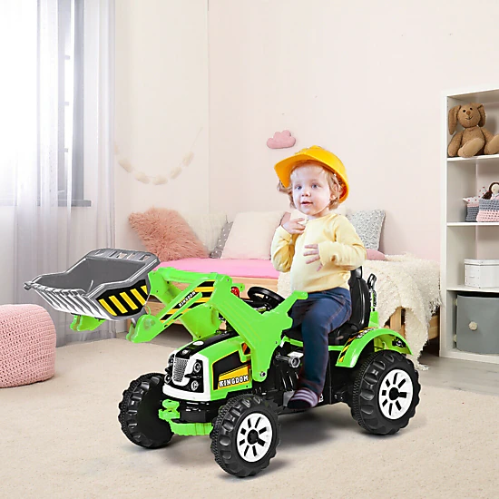 LJG 12 V Battery Powered Kids Ride on Dumper Truck