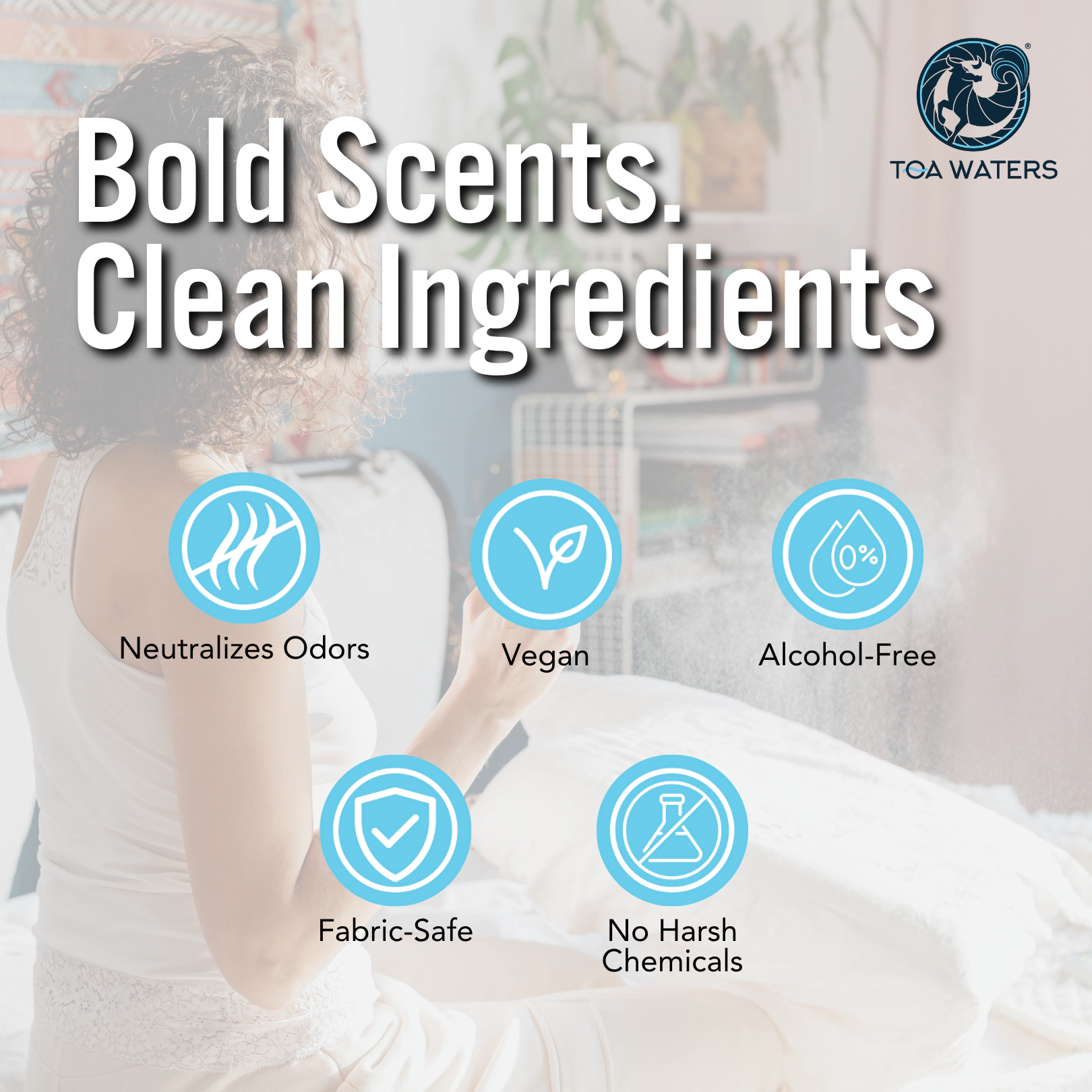 TOA Waters Room and Linen Spray - Tuscarora Creek - Amber, Cedar, and Lemon
