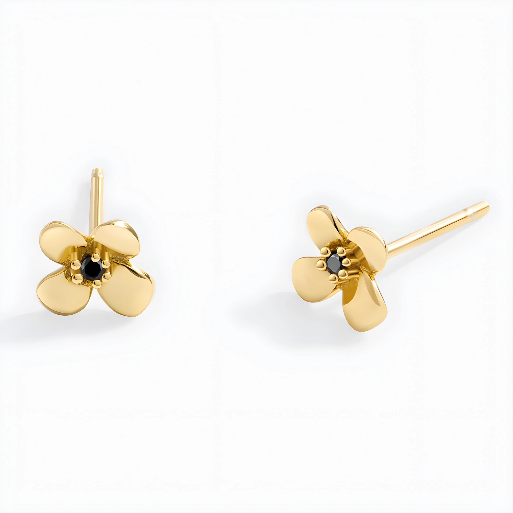 Mint & Lily Women's Dainty Floral Stud Earrings