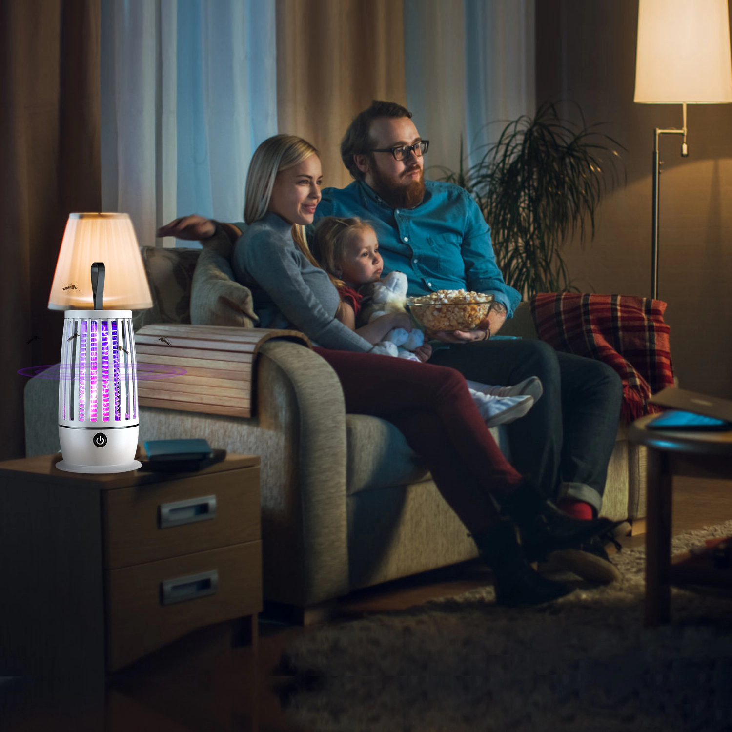 GBruno Rechargeable Bug Zapper With Night Light
