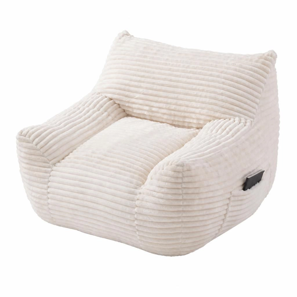 GOODSILO Fabric Single Seat Lazy Sofa Relaxing Lounge Bean Bag Chair