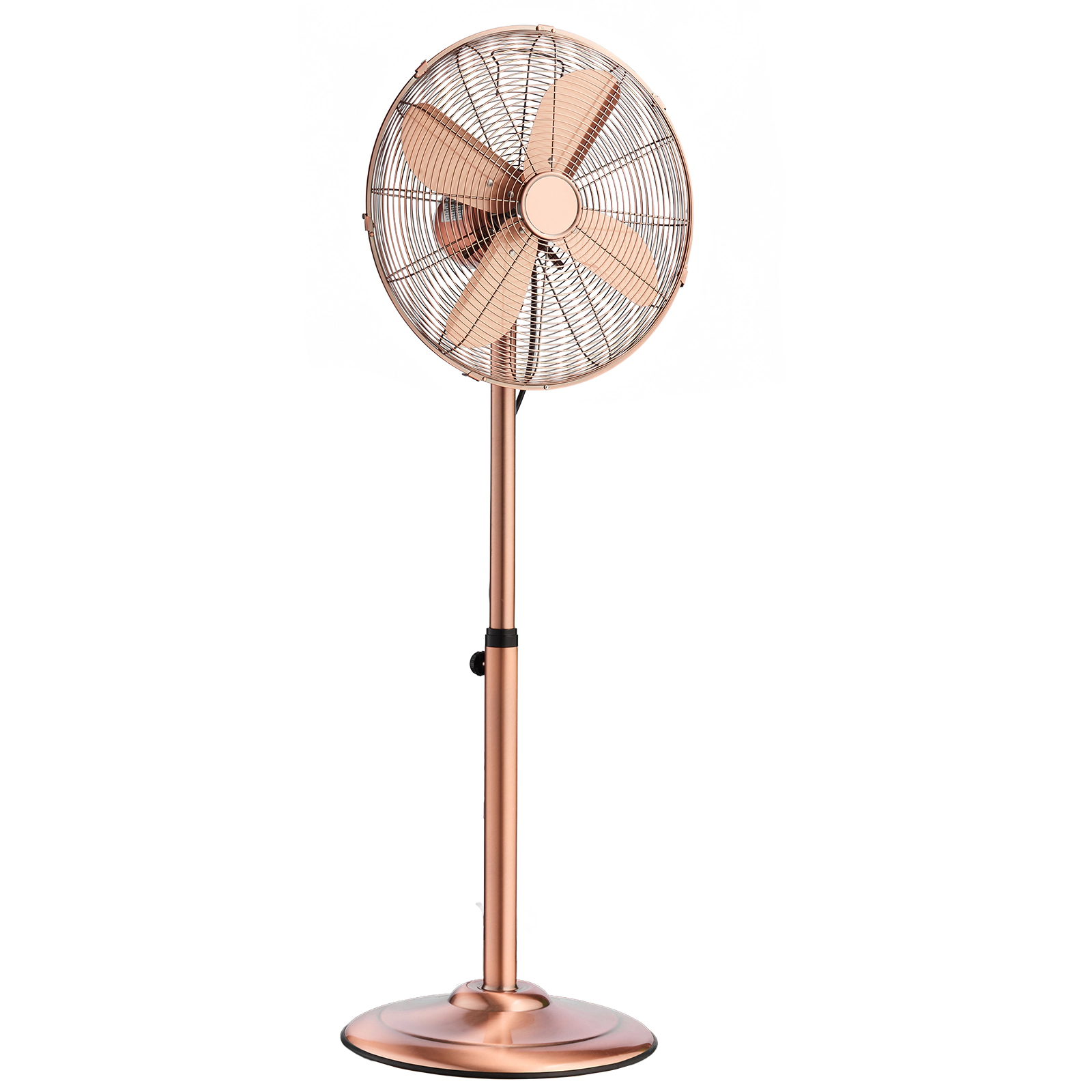 HONGGE High Velocity Pedestal Fan, Industrial Standing Floor Fan, 3-Speed Adjustable Height, Oscillating, for Commercial