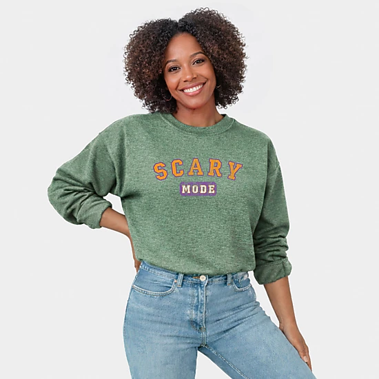Simply Sage Market - Women's Graphic Sweatshirt - Scary Mode