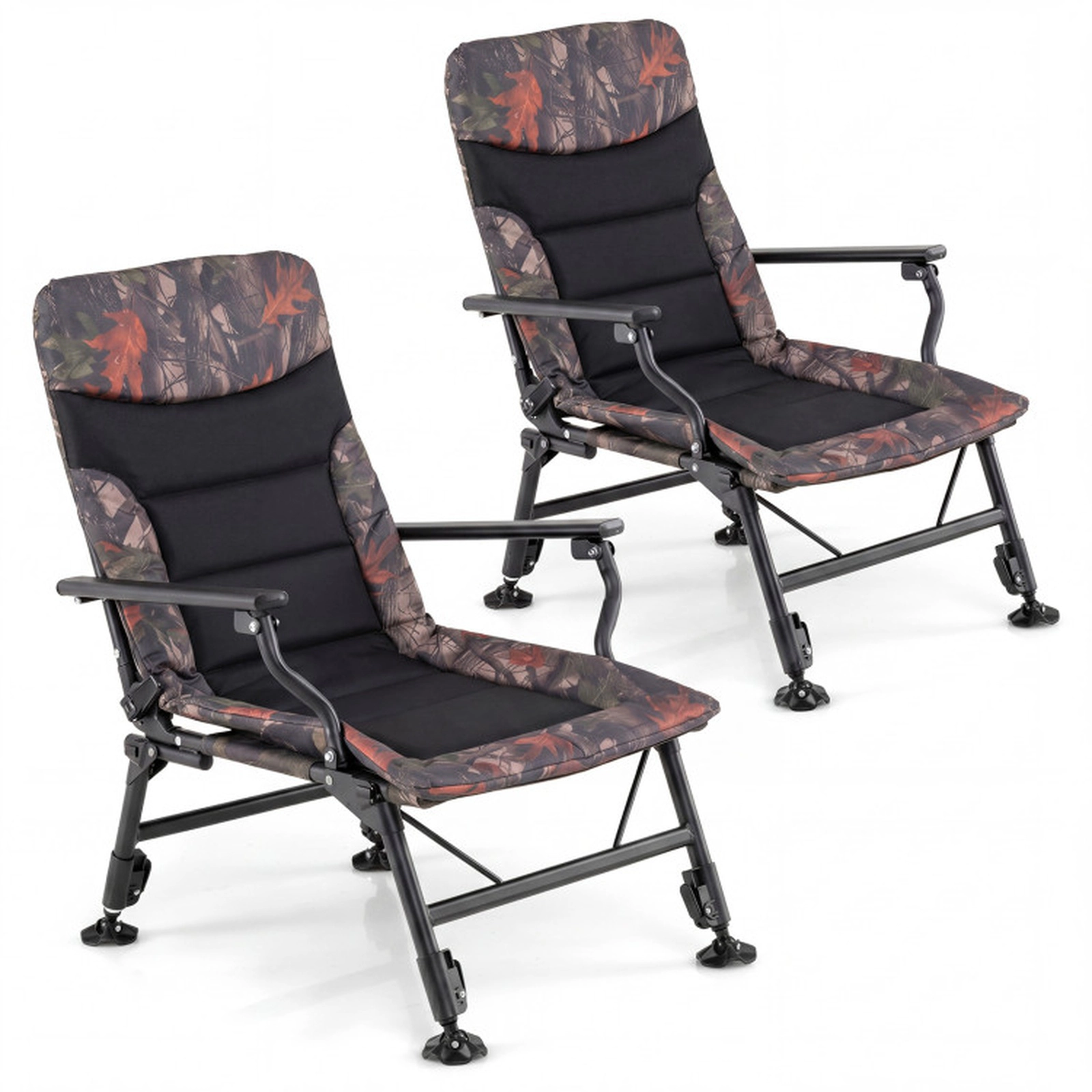 SUGIFT Multicolor Oversized Reclining Fishing Chair with 5-Level Backrest 24-in W 31.5-in D 330-lb Chair Capacity
