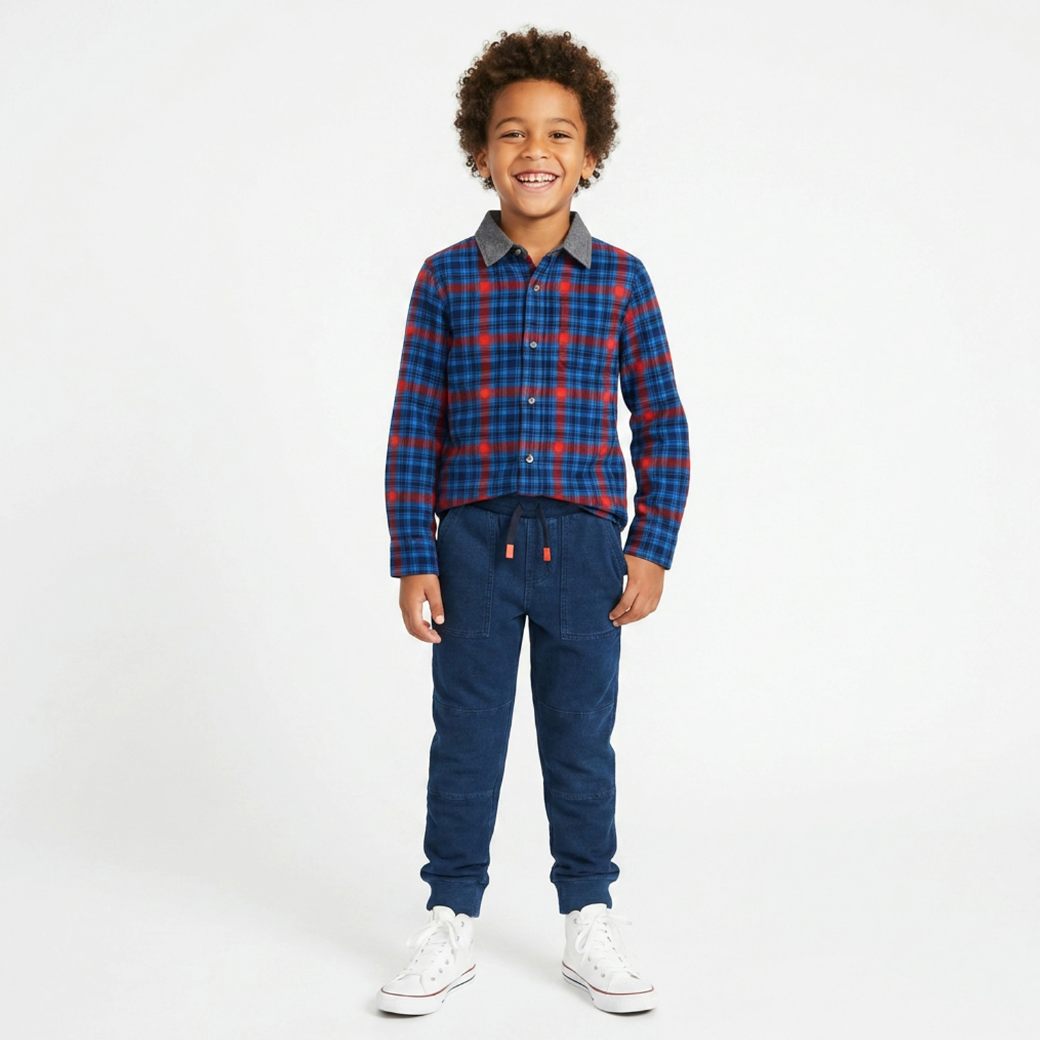 Rockets of Awesome Easy Plaid Shirt for Boys