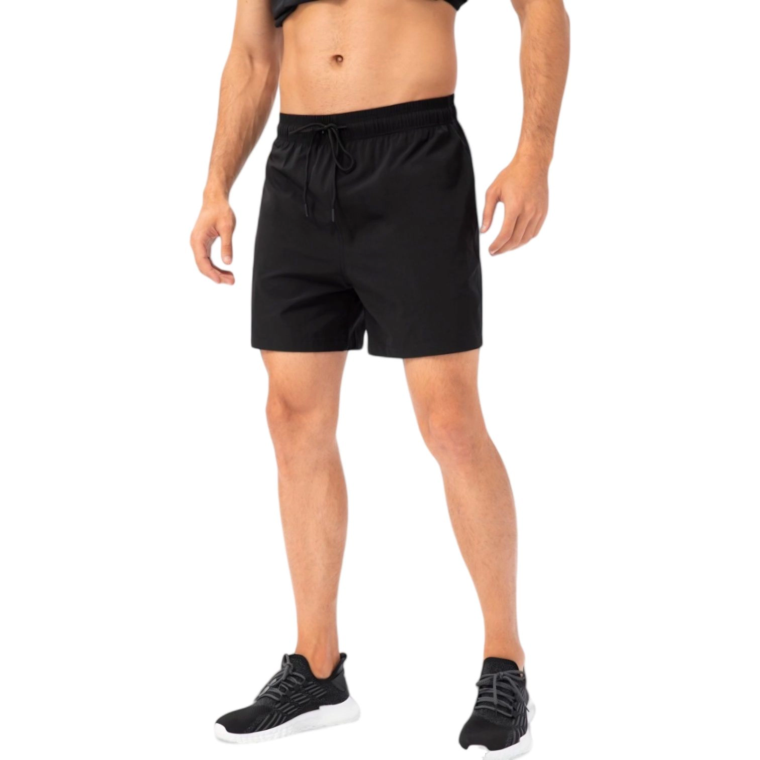 Anna-Kaci Men's Quick-Dry Athletic Shorts with Adjustable Drawstring Waist and Side Pockets