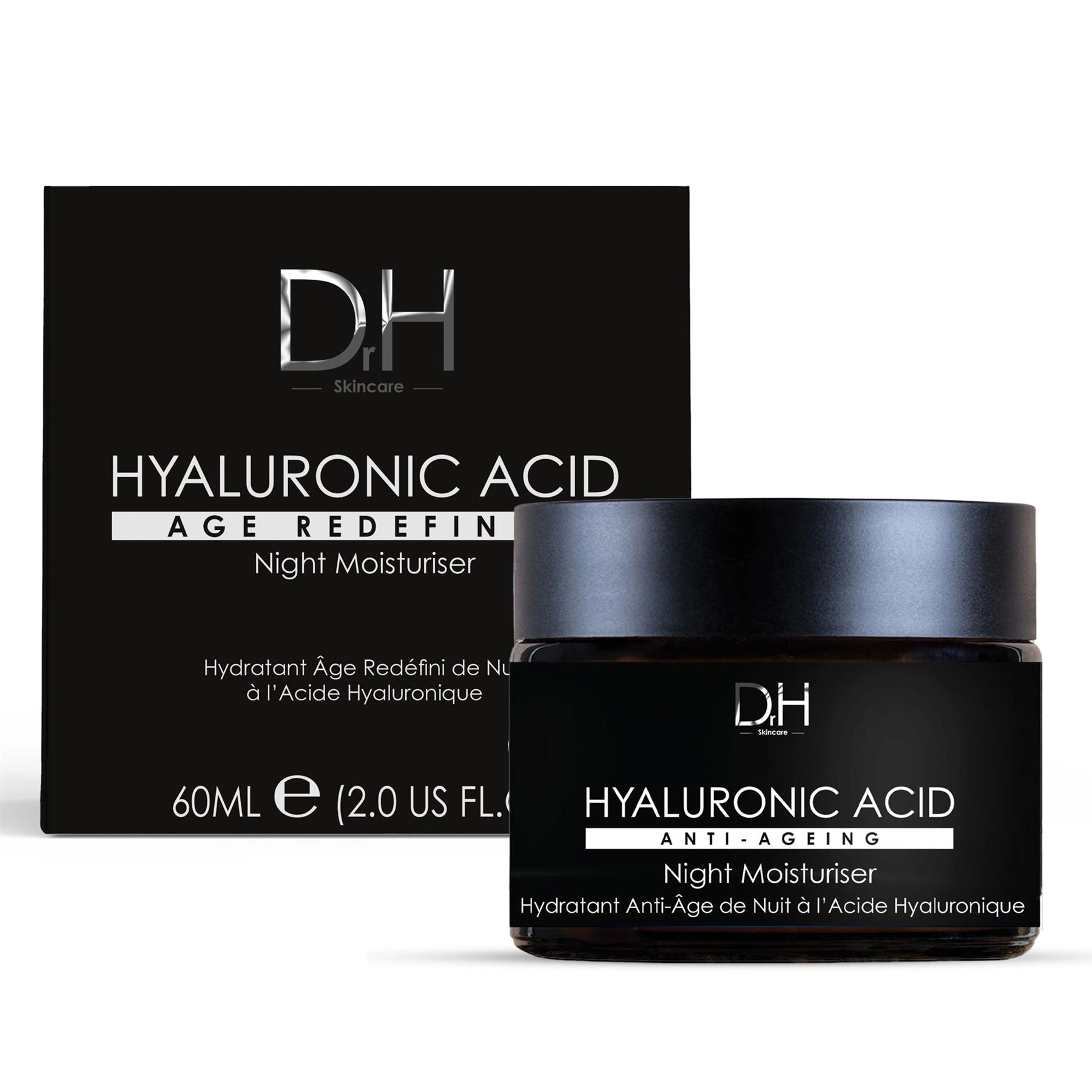 Dr H Hyaluronic Acid Renewal Night Moisturiser 60ml - Plumping & Radiance