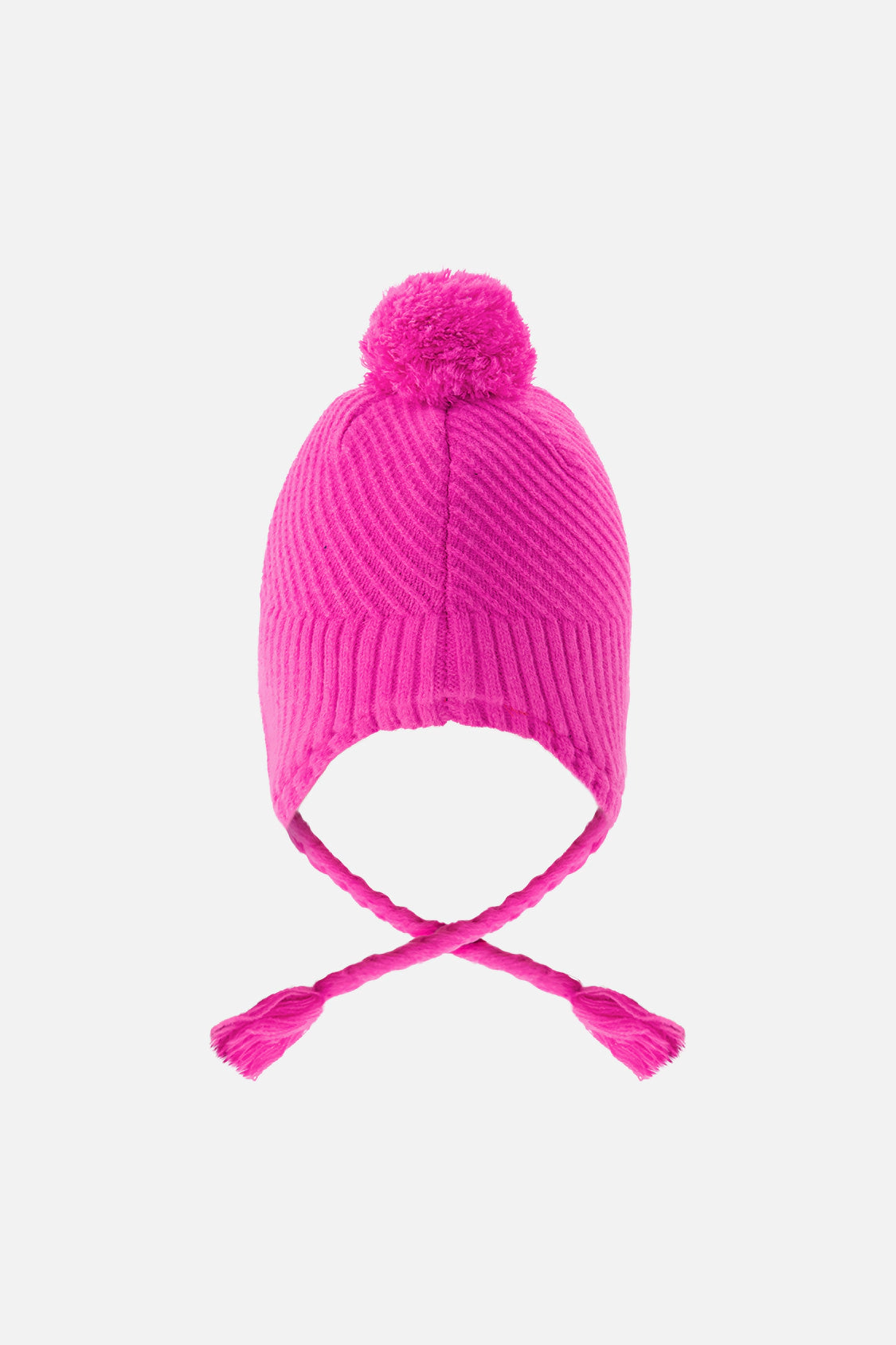 Deux par Girls Winter Peruvian Knit Hat with Pompom