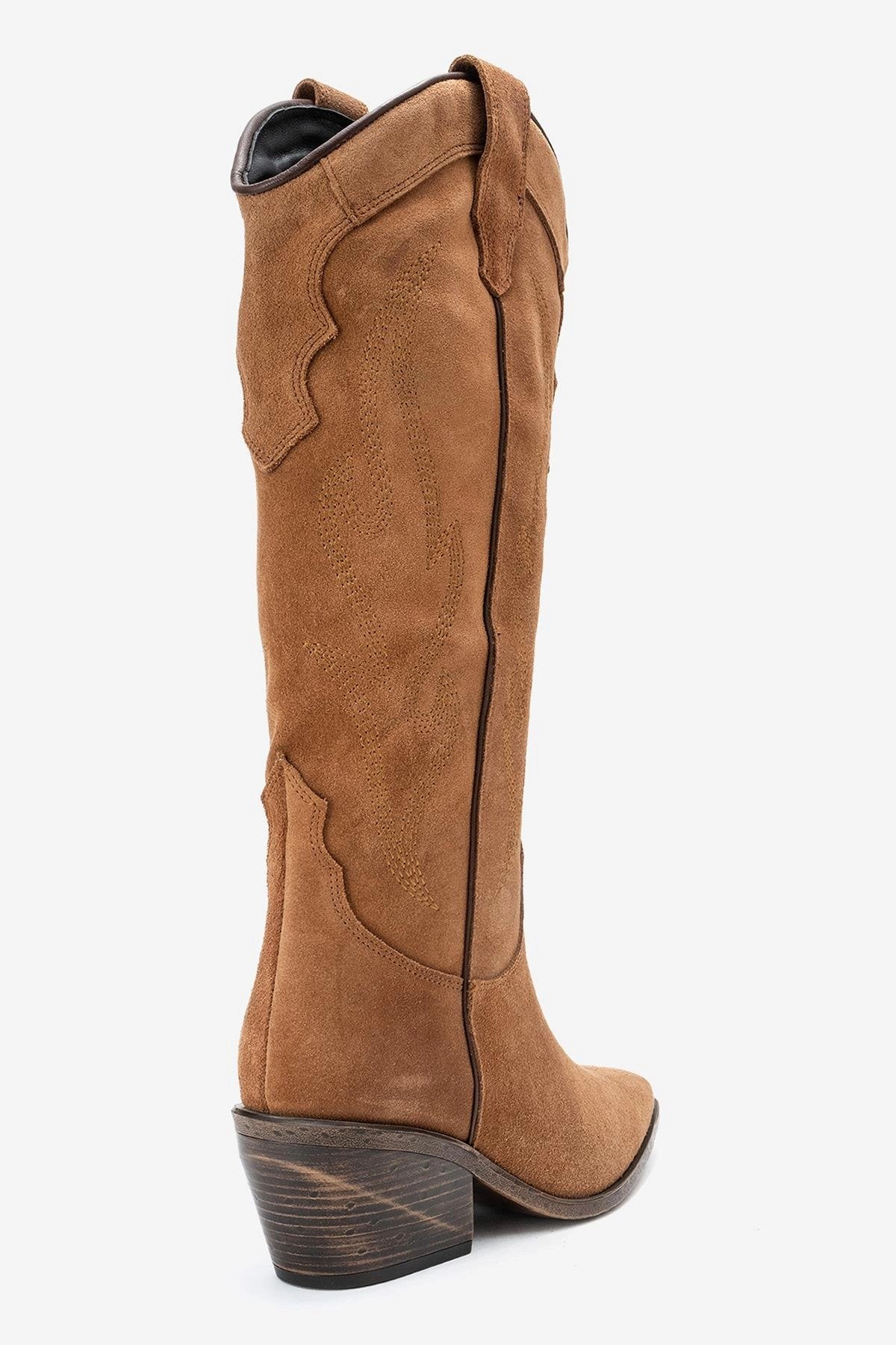 Forever & Always Womens Pietro Leather Western Knee High Boots