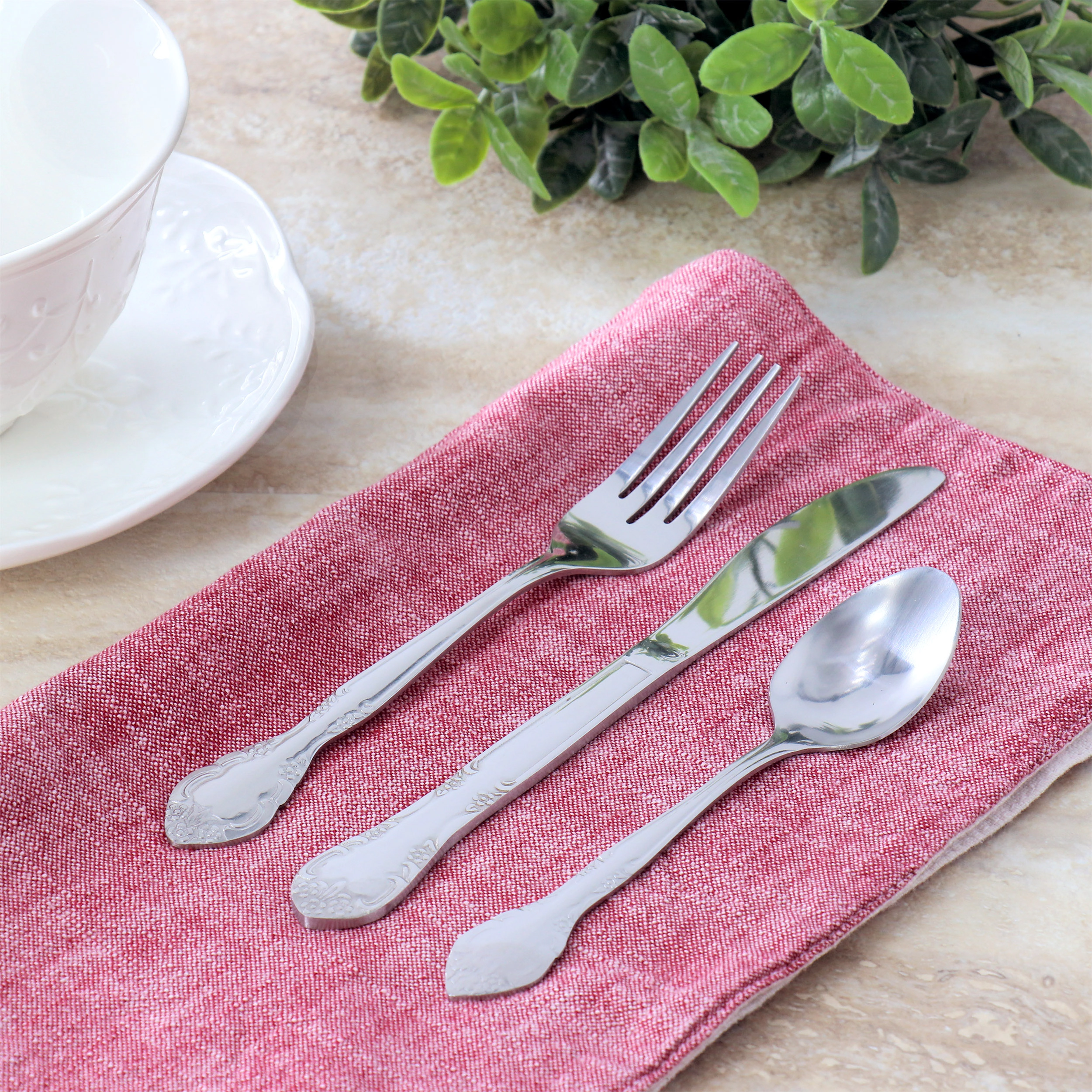 Gibson Everyday Fairmont 3 Piece Stainless Steel Flatware Set