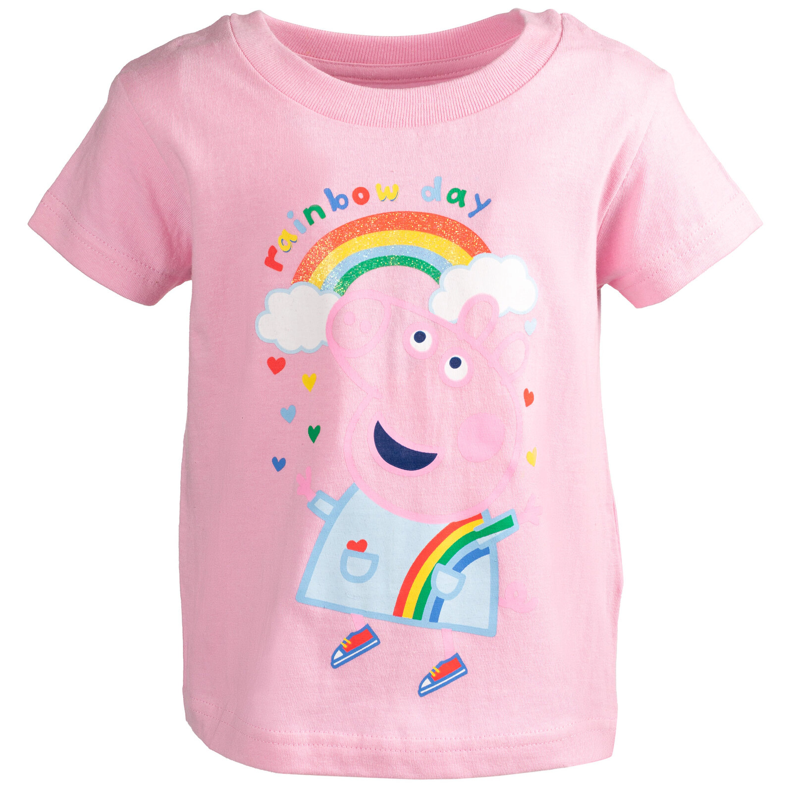 Peppa Pig Girls' Glitter 2-Pack T-Shirts