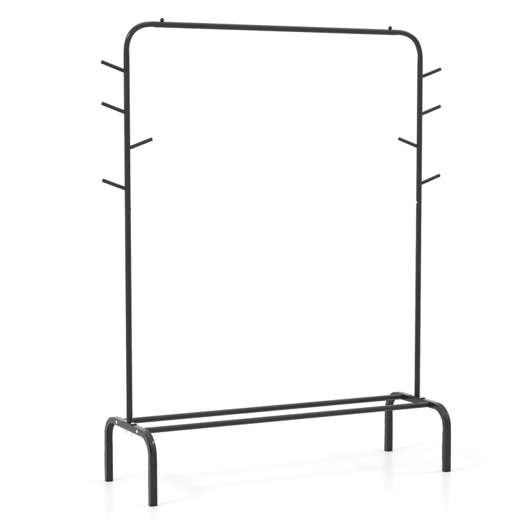 Hivvago Heavy Duty Clothes Rack 50-Inch Wide Metal Garment Wardrobe Rack