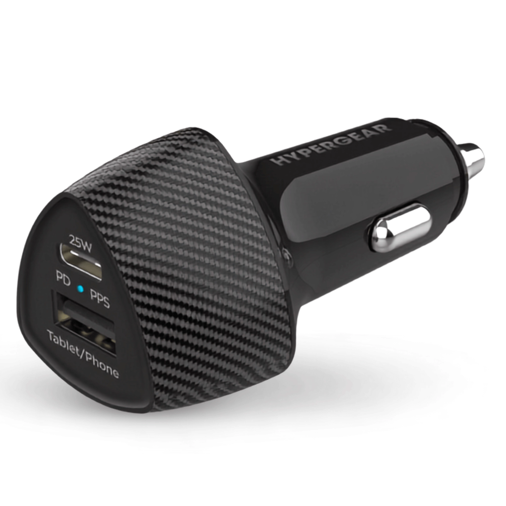 HyperGear SpeedBoost 25W USB-C PD + 12W USB Fast Car Charger with PPS