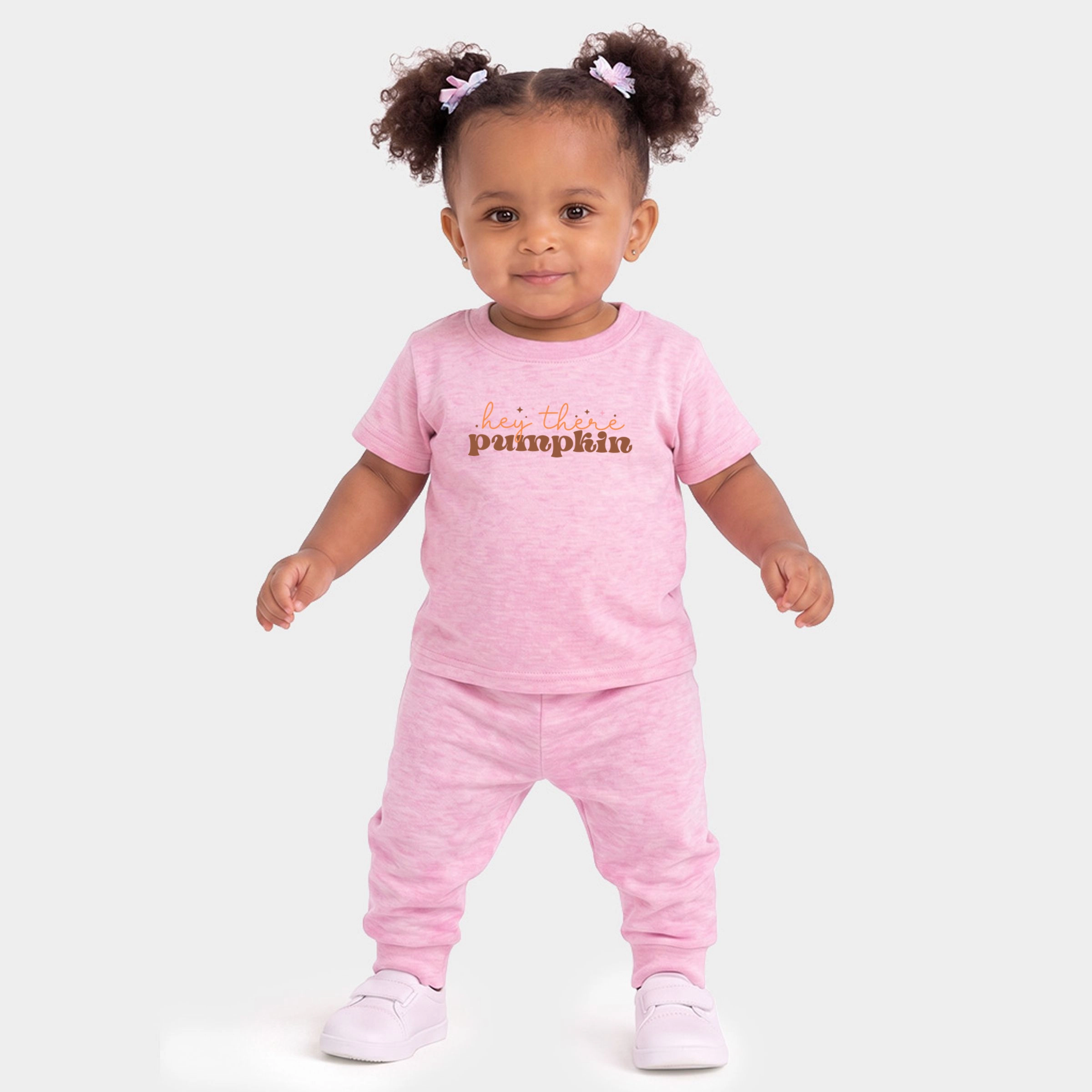 The Juniper Shop - Infant Jogger Pant Crew Set Hey There Pumpkin Stars