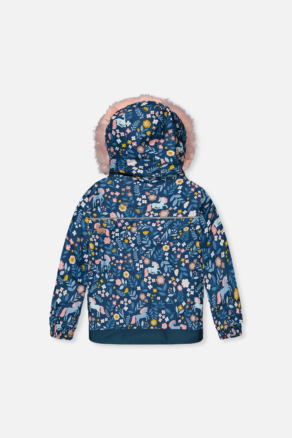 Deux par Girls Unicorn Print Two Piece Discover Snowsuit with Hooded Jacket and Snow Pants