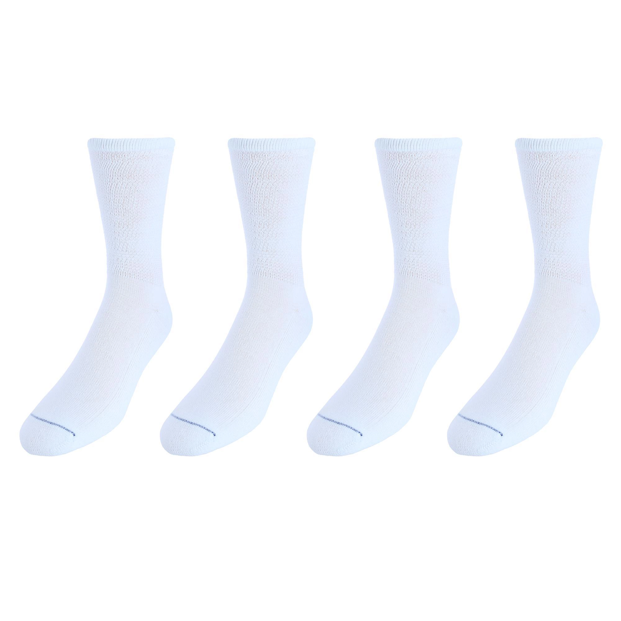 Dr. Scholl's Men's Big and Tall Diabetic & Circulatory Work Socks (4 Pairs)