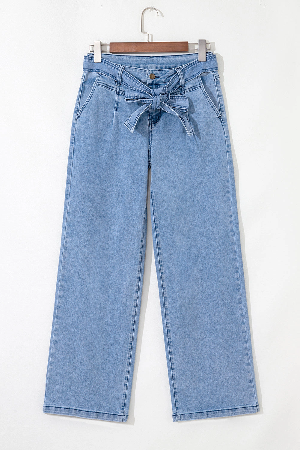 Threaded Pear Women's Ava Sash Wide Leg Jeans