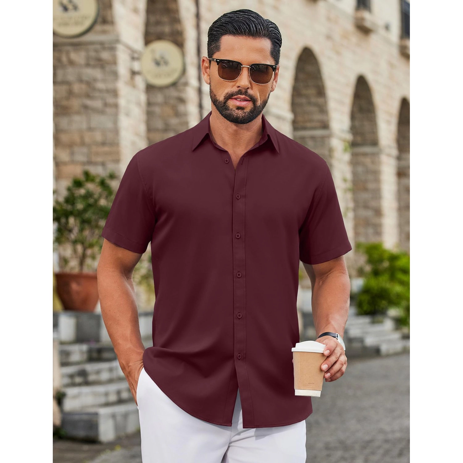 COOFANDY Men's Regular Fit Crew Neck Short Sleeve T-Shirt