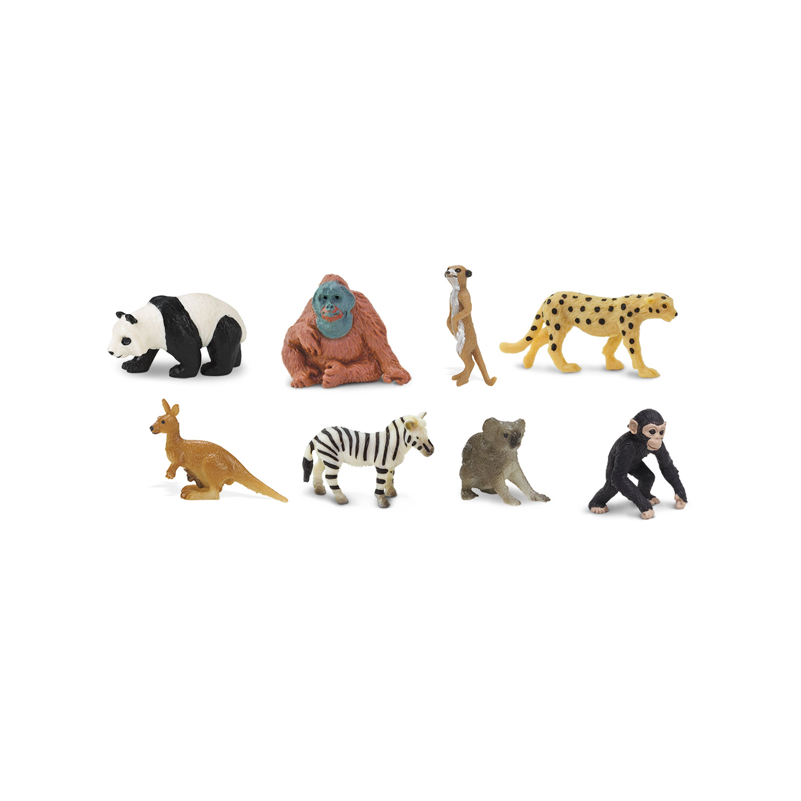 Safari Ltd. - Exotic Fun Pac - 8 Mini Toy Figurines for Kids