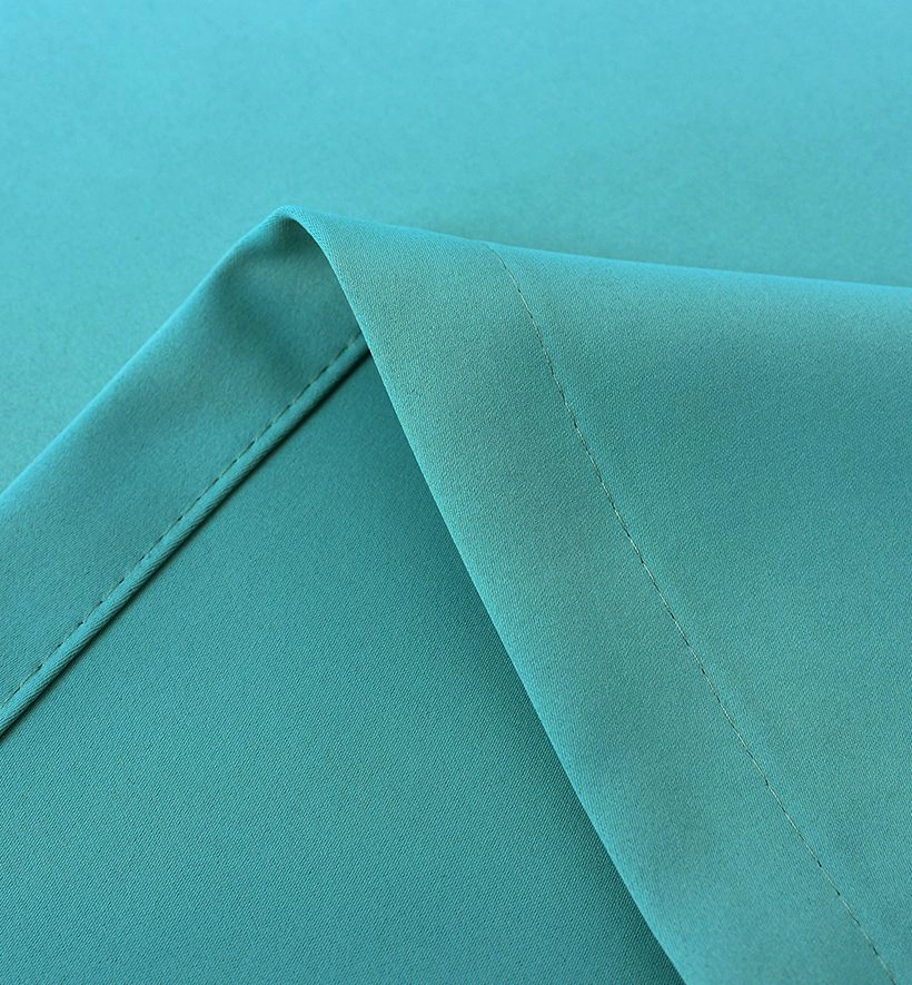 Kate Aurora Teal 2 Piece Grommet Top Blackout Curtain Panels For Extra Long Windows - 95 in. Long