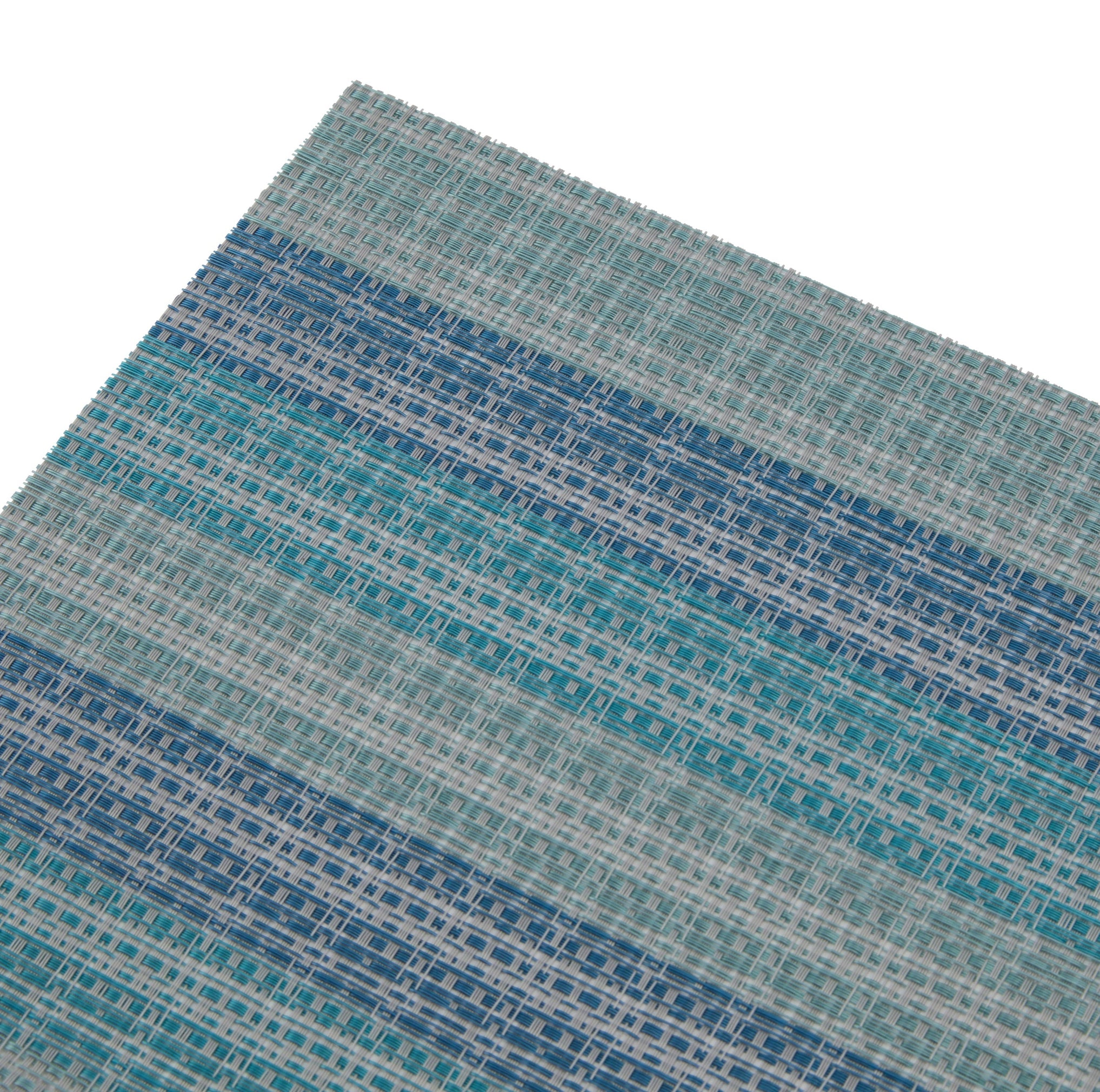 Dainty Home Yorkshire Woven Vinyl Reversible Rectangular 12" x 18" Placemat Set of 6