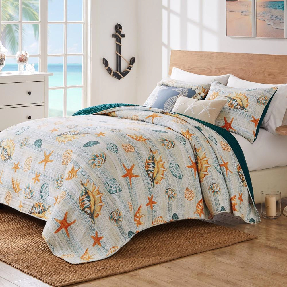 Greenland Home Fashions Kona Luxurious Comfortable 3 Piece s Quilt Set