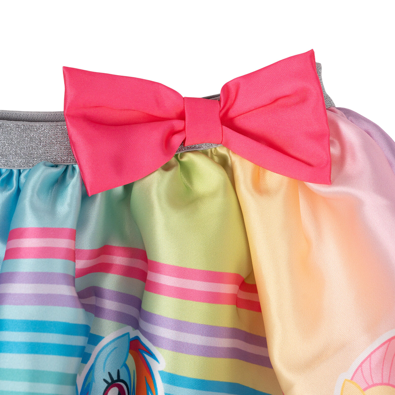 My Little Pony Girls' Satin Skirt and Top Set with Bag