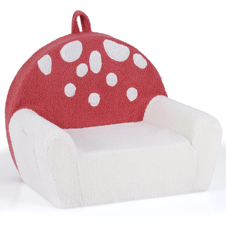 Hivvago Kids Sofa Toddler Foam Couch With Soft Fleece Fabric Cover