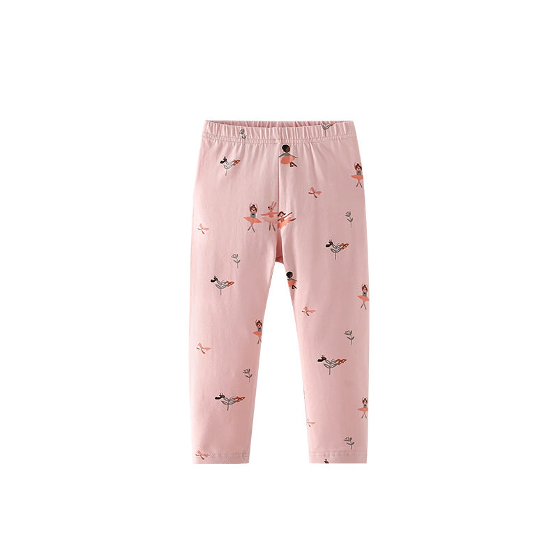 MyKids-USA Autumn Arrival Baby Kids Girls Cartoon Ballerina Cute Pants