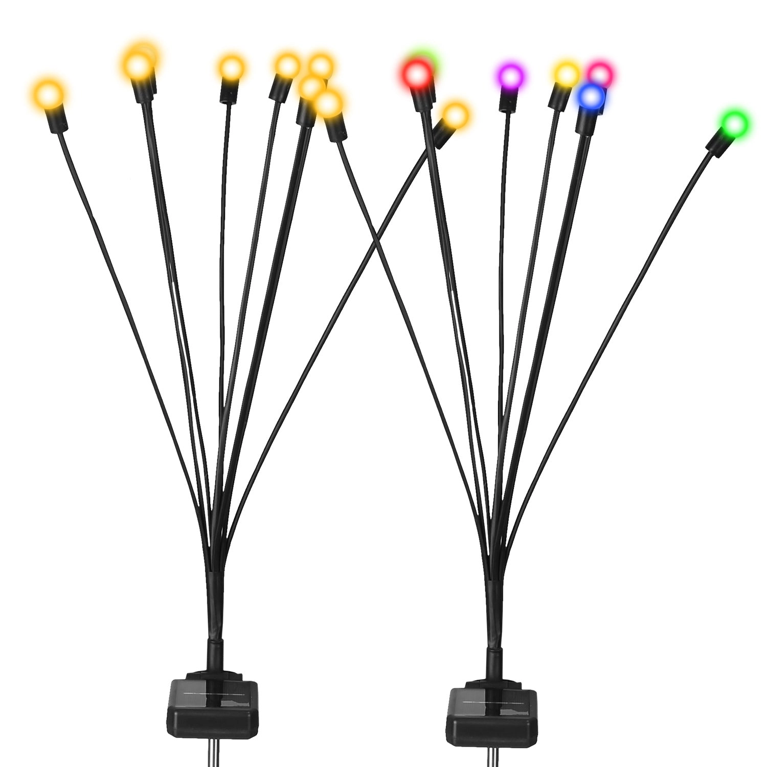 GBruno Solar Firefly Swaying Pathway Lights 2-Pack