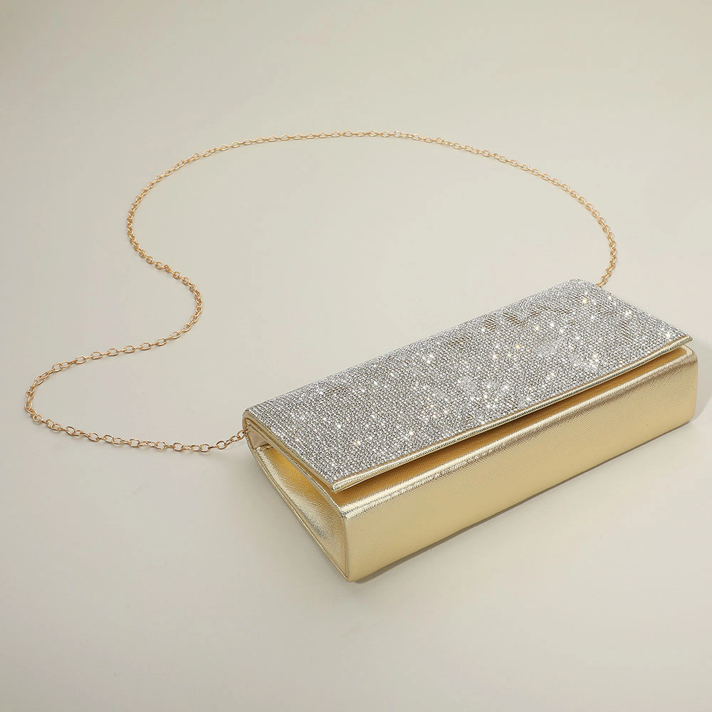 Fashnzfab Bling Studded Evening Clutch Bag / Crossbody Bag