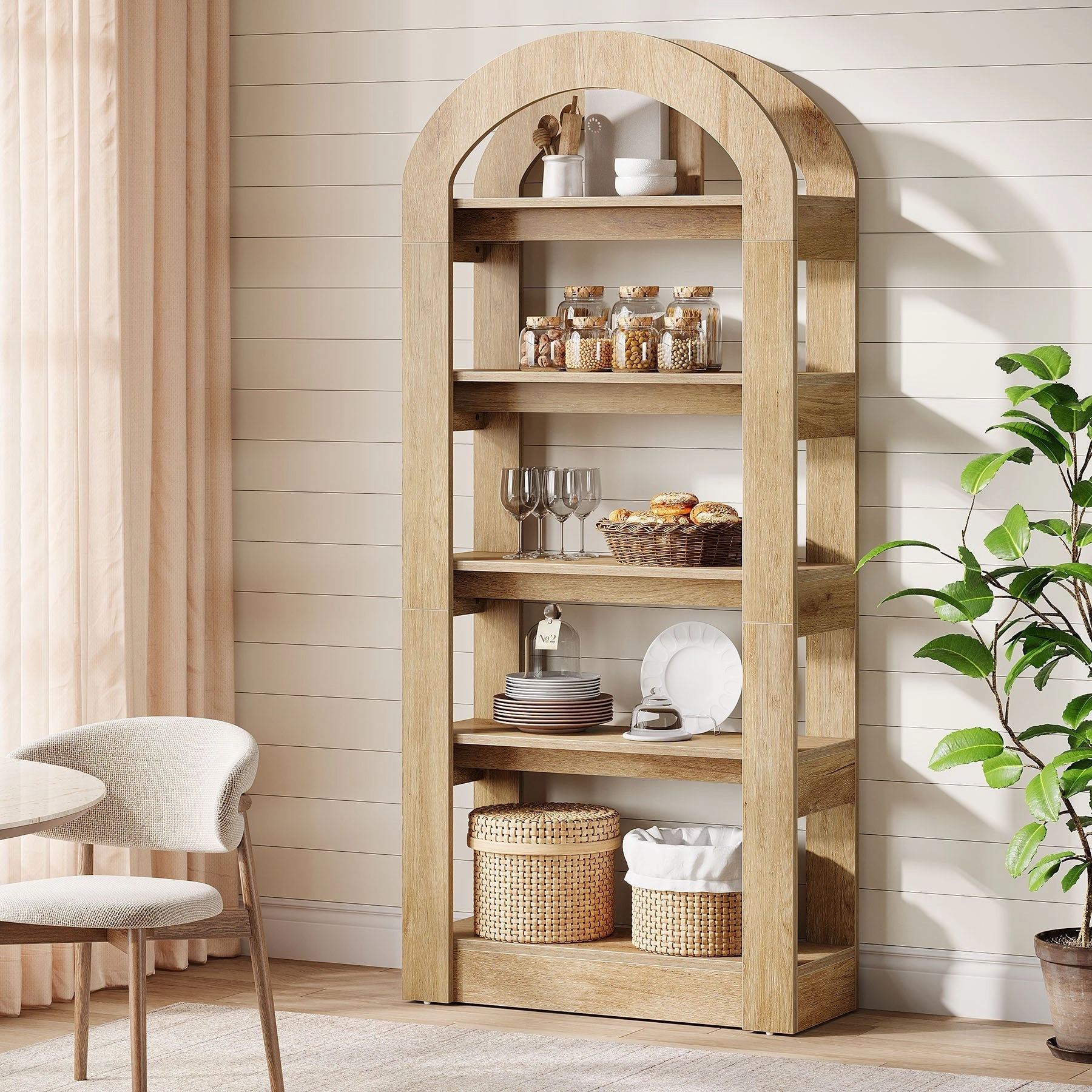 Tribesigns Freestanding Bookshelf, 68.9" Bookcase with 9 Open Shelves