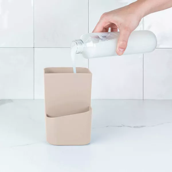 OU 22oz Soap Dispenser w/ Sponge Holder, Kitchen Pump Sink Holder Drainage Compatible Gel & Dish Soaps