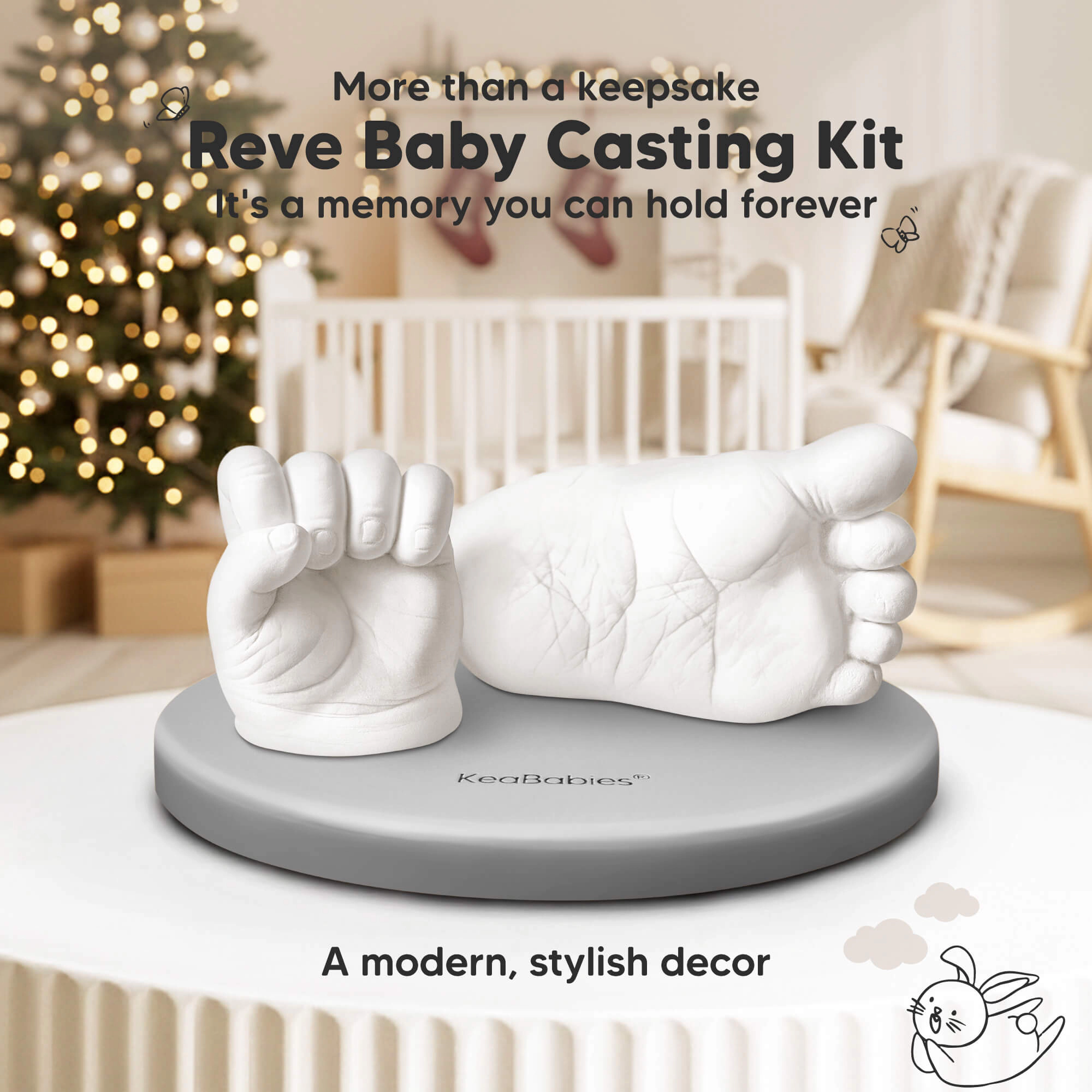 KeaBabies Reve Baby Casting Kit for Hand and Foot