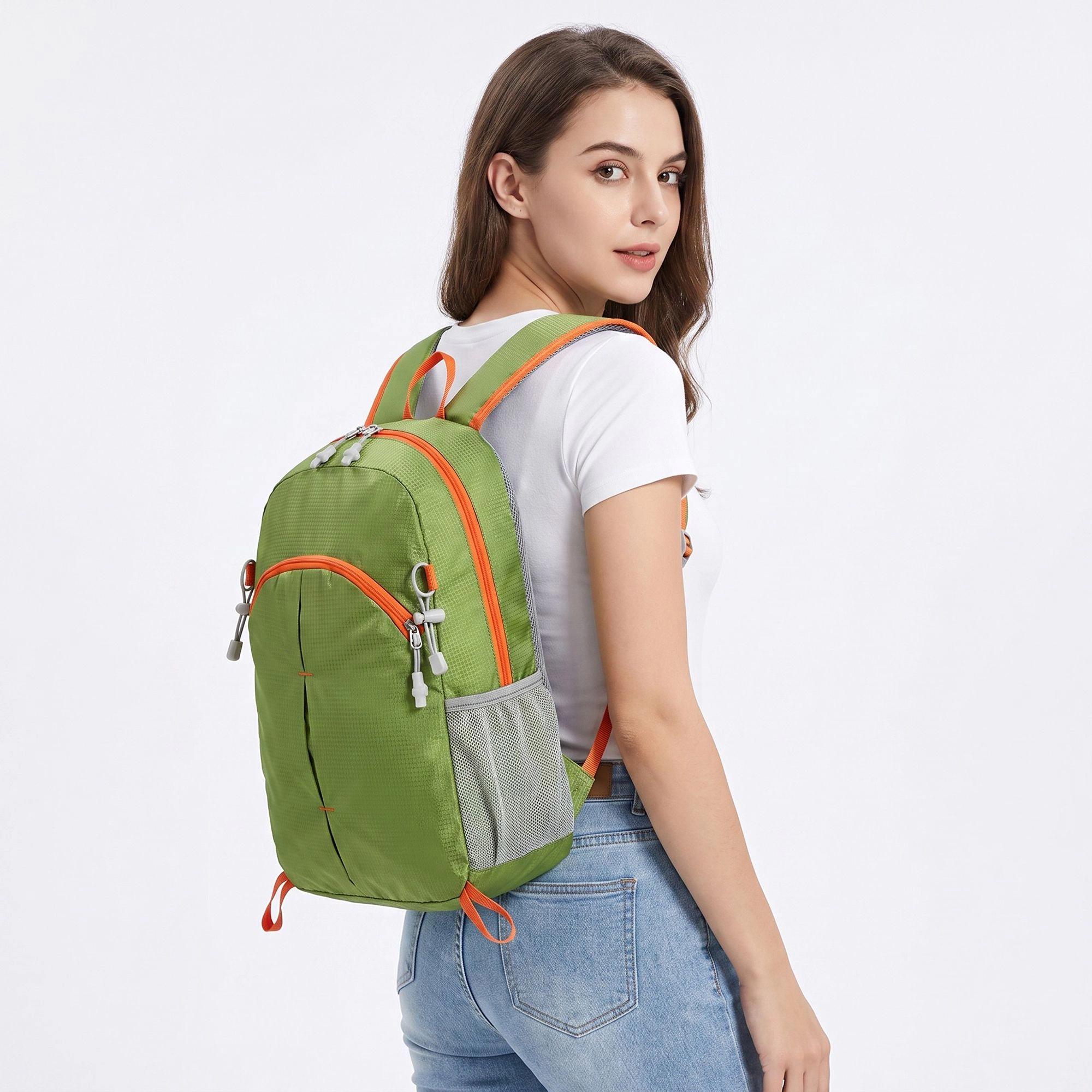 Alilang Women's Lightweight Hiking Backpack with Multiple Zip Compartments and Adjustable Padded Straps