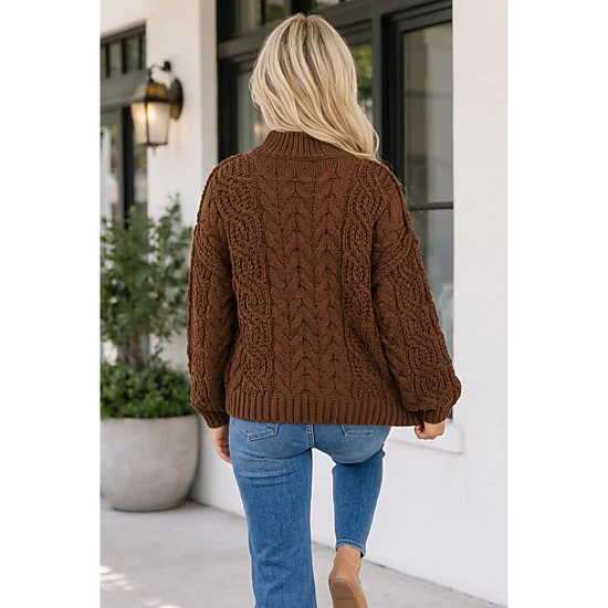 Threaded Pear Women's Lillee High Loose Pullover Sweater
