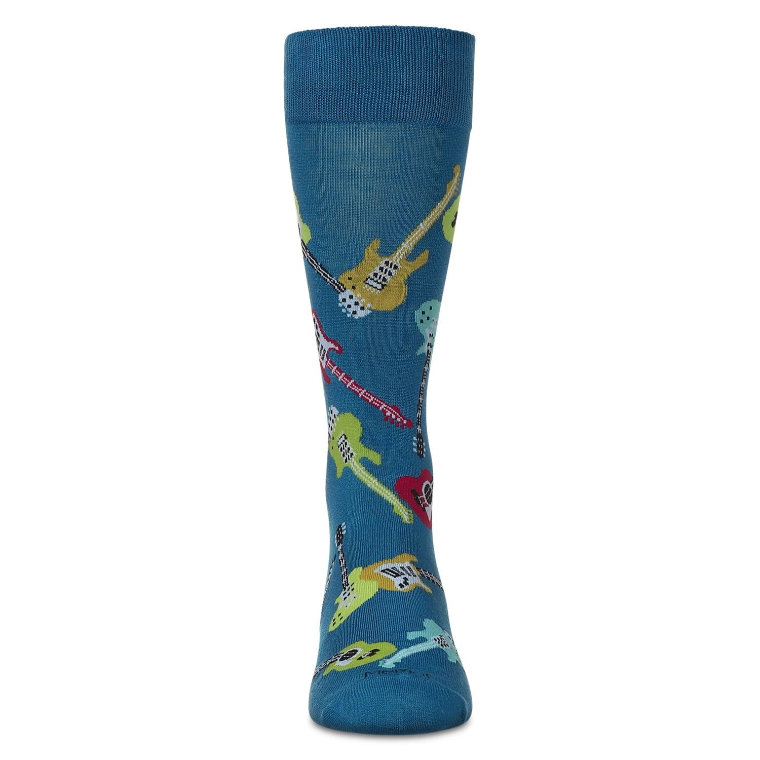 MeMoi Men's Guitars Rayon from Bamboo Crew Socks