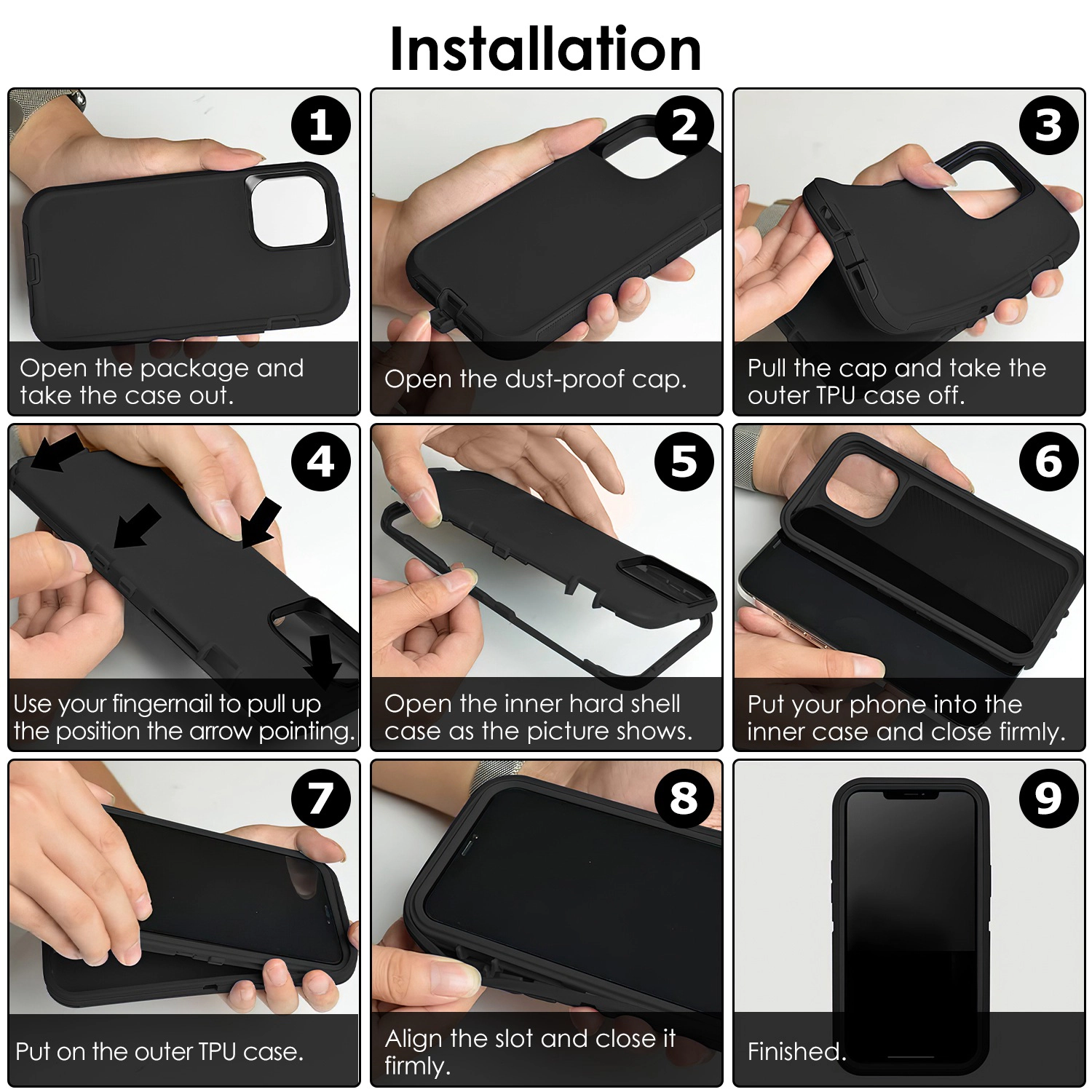 GBruno Shockproof Phone Case With Belt Clip