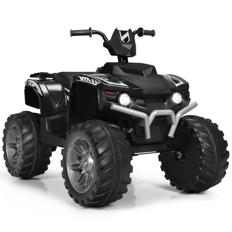 Hivvago 12V Kids Ride on ATV with LED lights and Treaded Tires