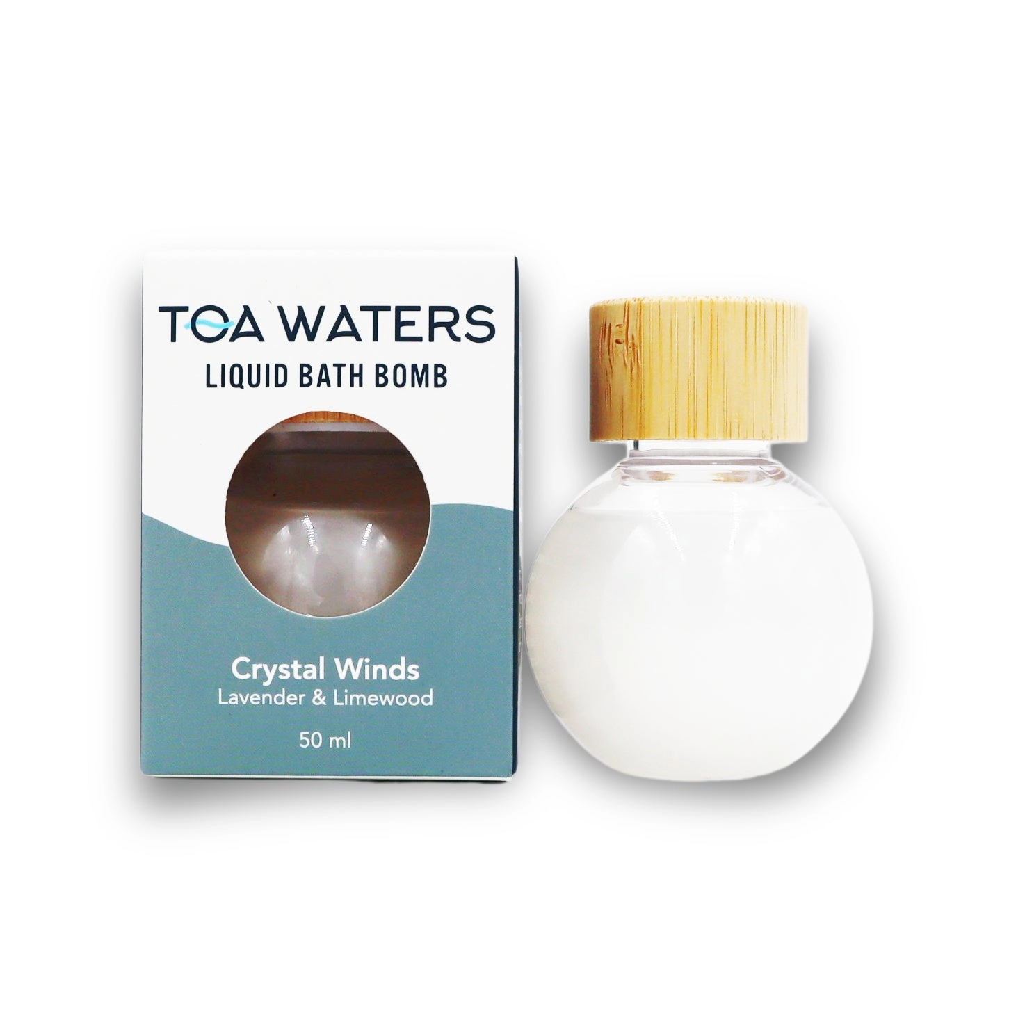 TOA Waters Unisex Liquid Bath Bomb Crystal Winds - Lavender and Lime Wood