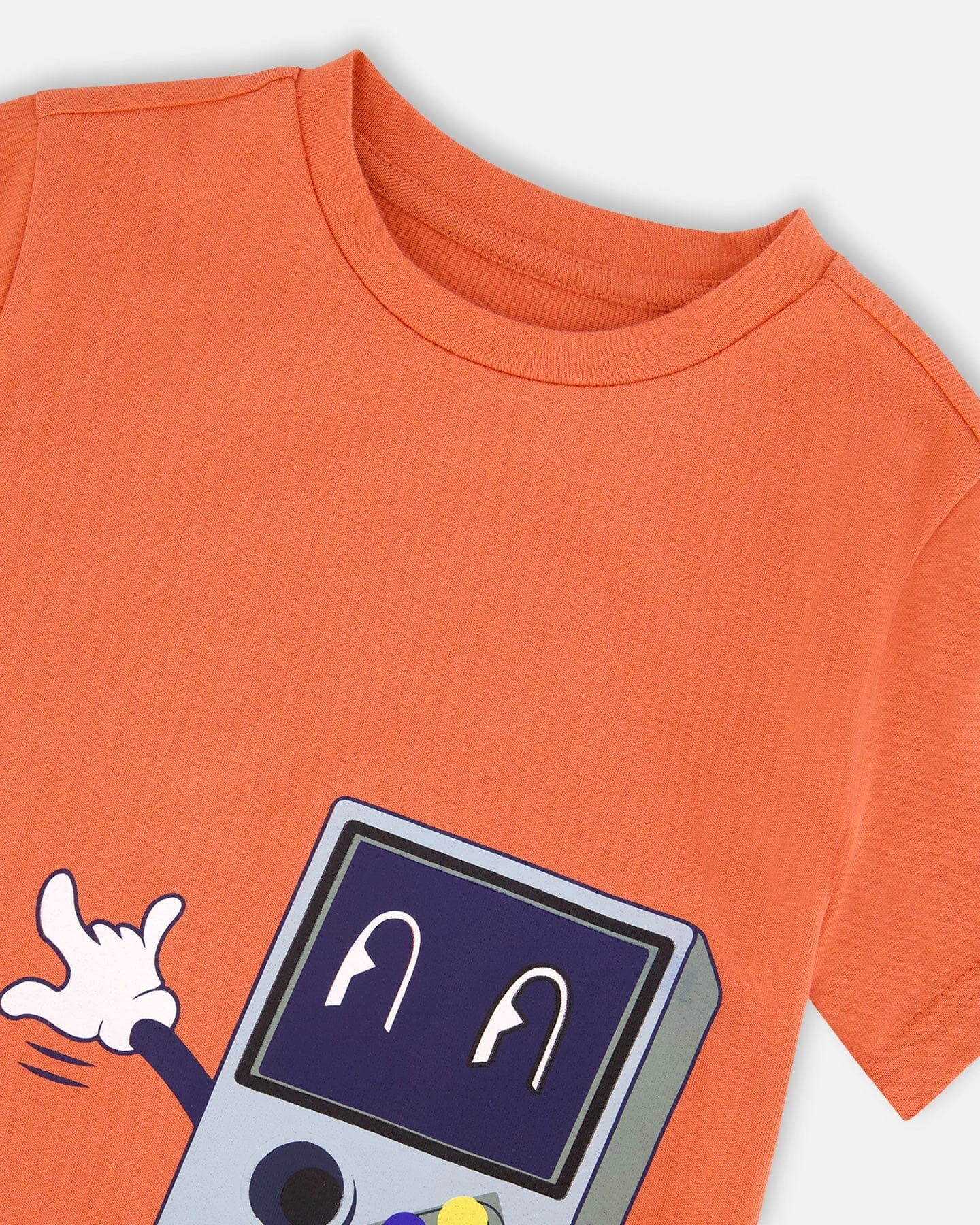 Deux par Deux Boys Organic Cotton Jersey Video Game and Skate Graphic Print T-Shirt