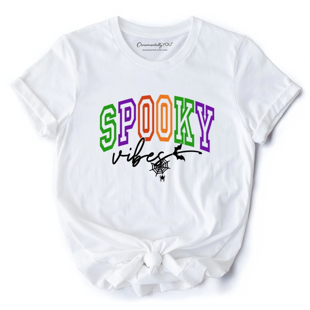 OrnamentallyYou Unisex Spooky Vibes Halloween T-Shirt
