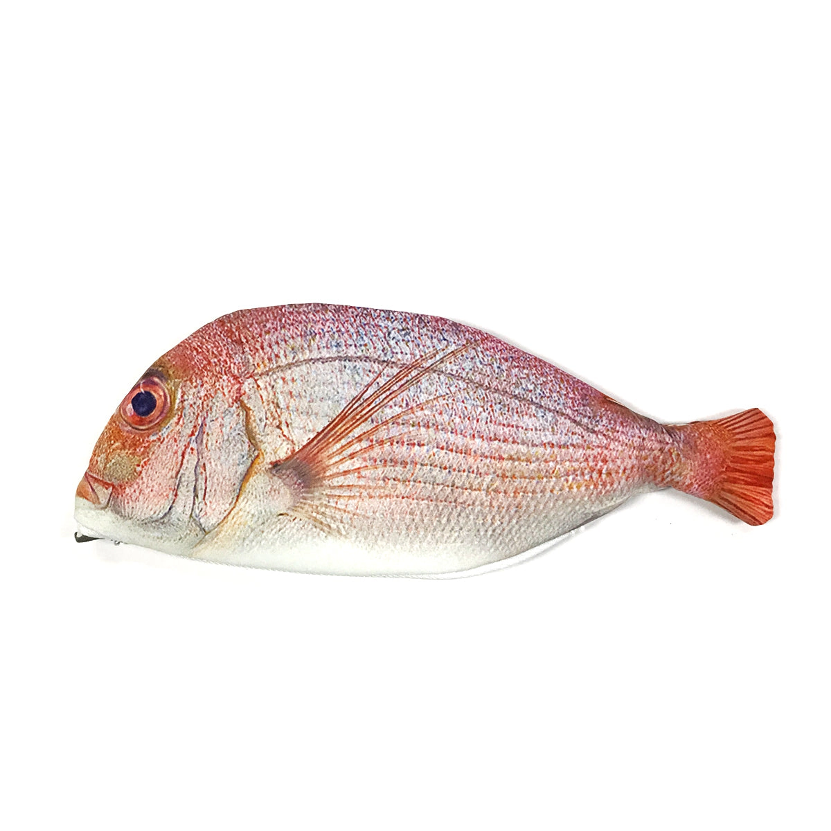 Wrapables Fish-Shaped Zipper Pencil Pouch, Pink Fish