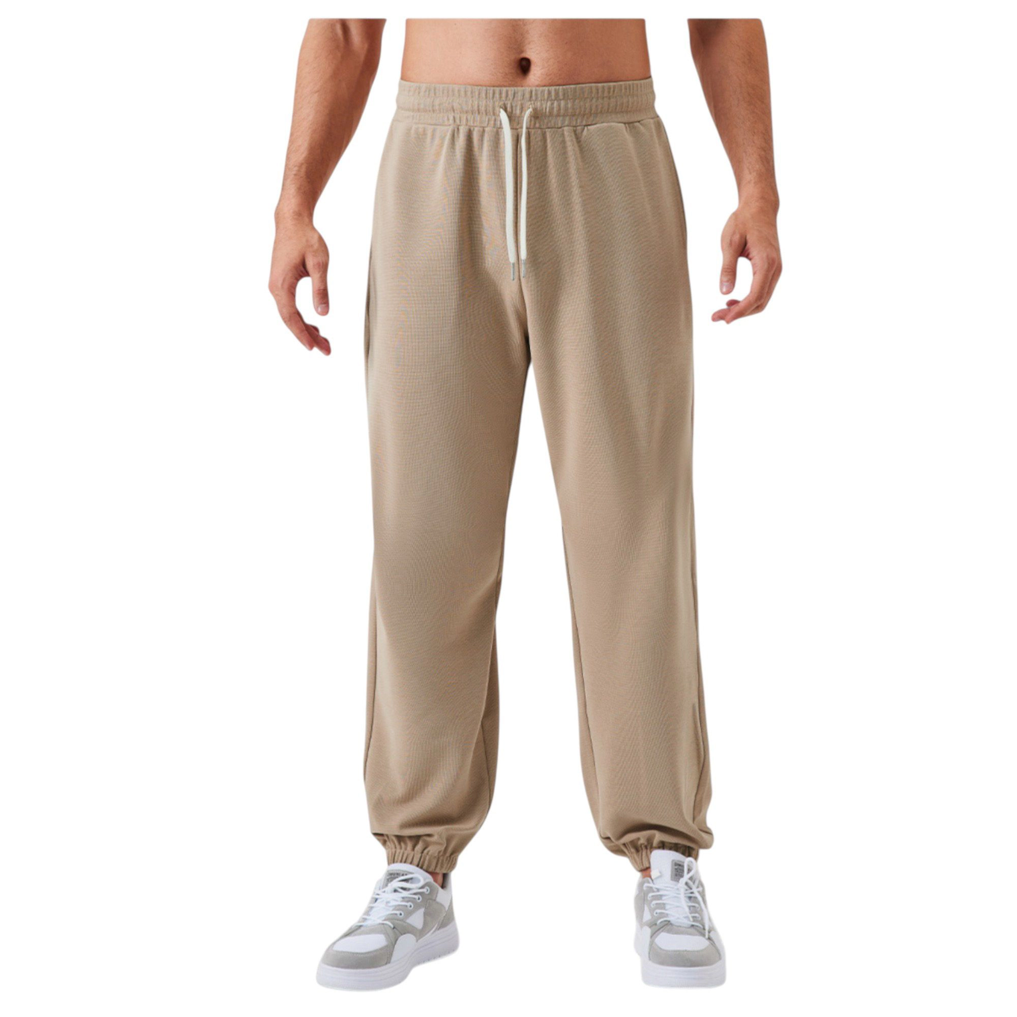 Anna-Kaci Men's Jogger Pants with Drawstring Waistband and Elastic Cuffs