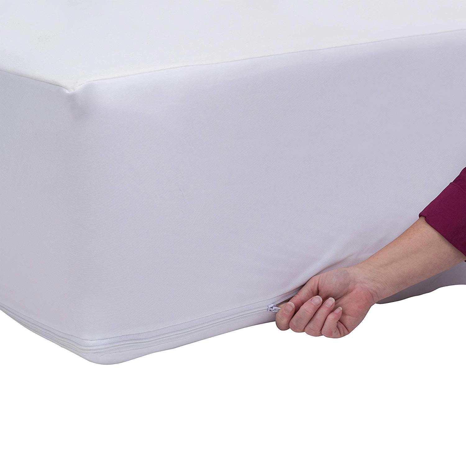 J&V TEXTILES Zippered Waterproof Mattress Encasement Protector