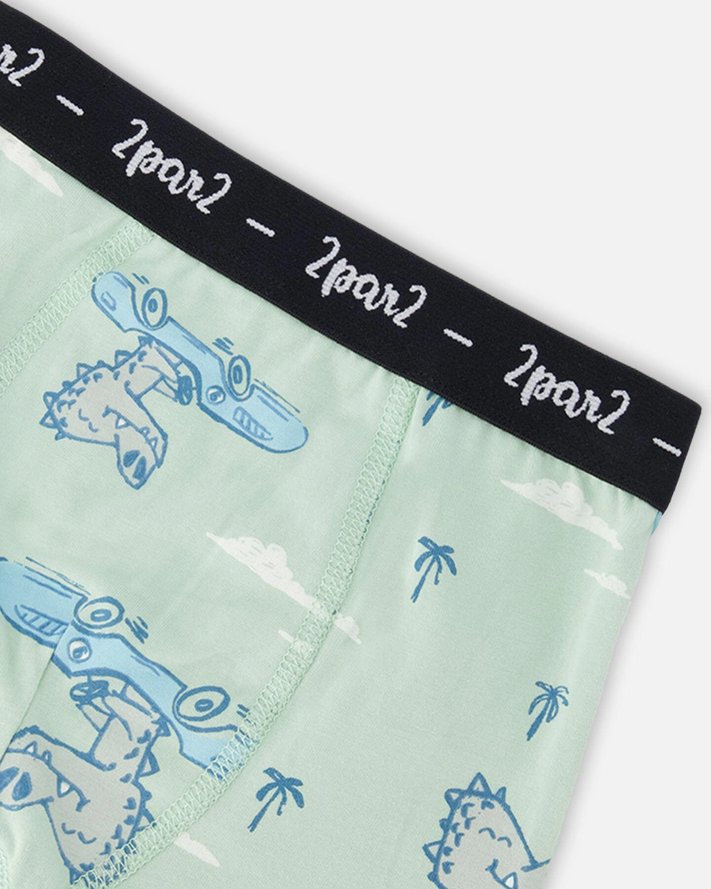 Deux par Boys Organic Cotton Printed Boxers Pack Of 3