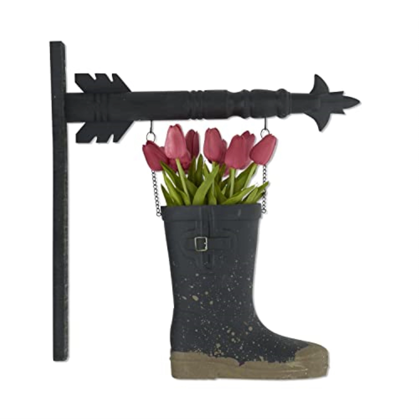 K&K Interiors Black Muddy Boot Arrow Replacement Sign 9.75 x 9 inch - Arrow Sold Separately