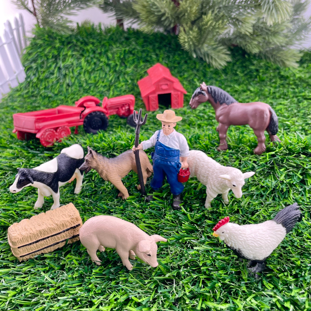 Safari Ltd. - Down on the Farm TOOB - contains 11 Mini Figurines